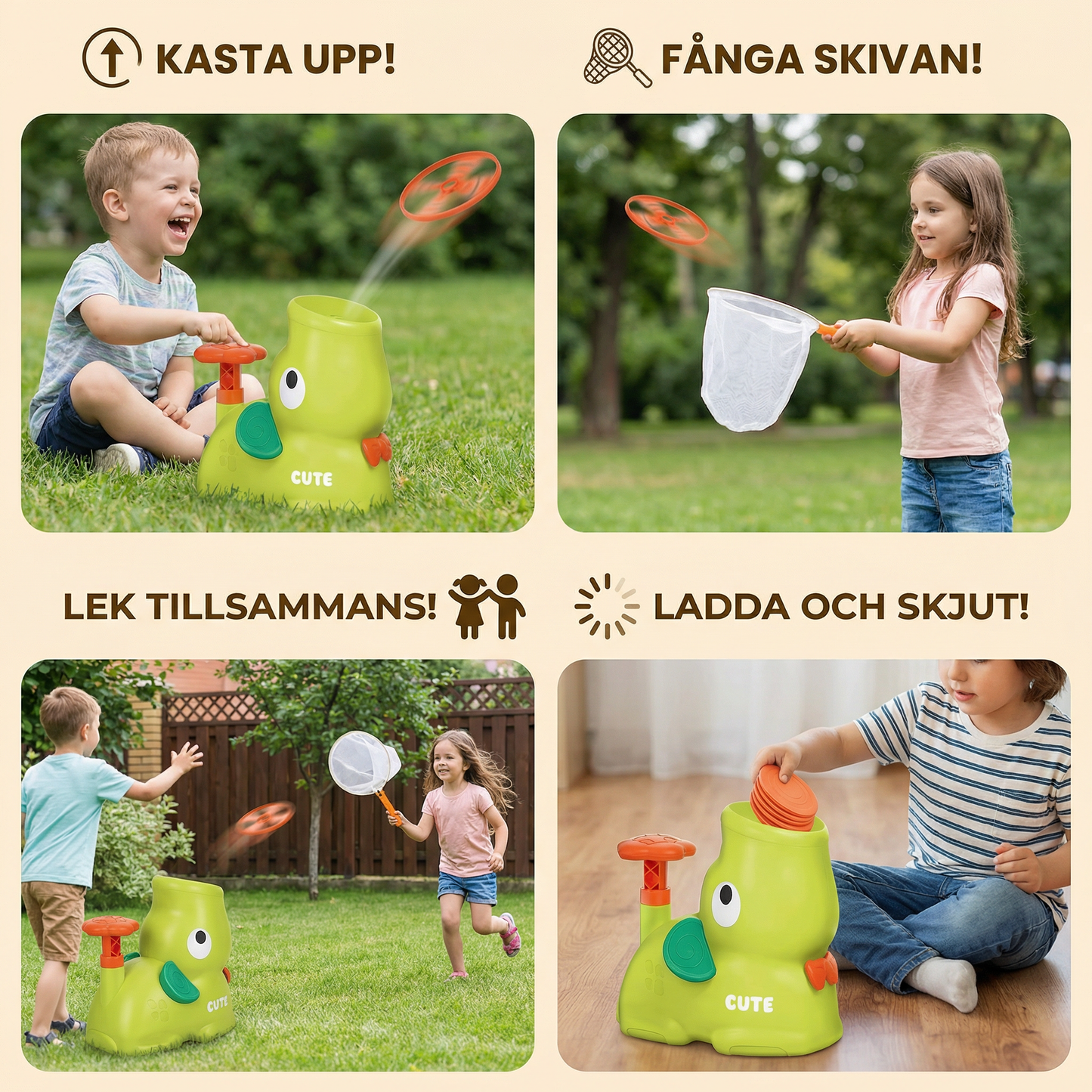Flygande snurrskiva – kastleksak för barn