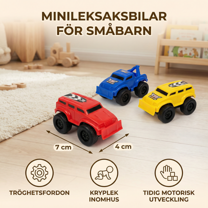 Minileksaksbilar för småbarn | Tröghetsfordon för kryplek inomhus och tidig motorisk utveckling