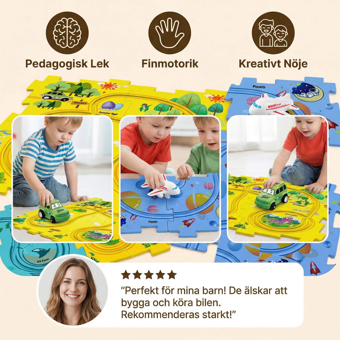Bana pussel – tävling med klossar
