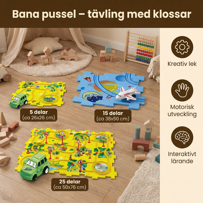 Bana pussel – tävling med klossar