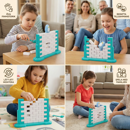 Pinguin isvägg balans familjespel