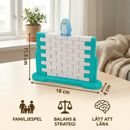 Pinguin isvägg balans familjespel