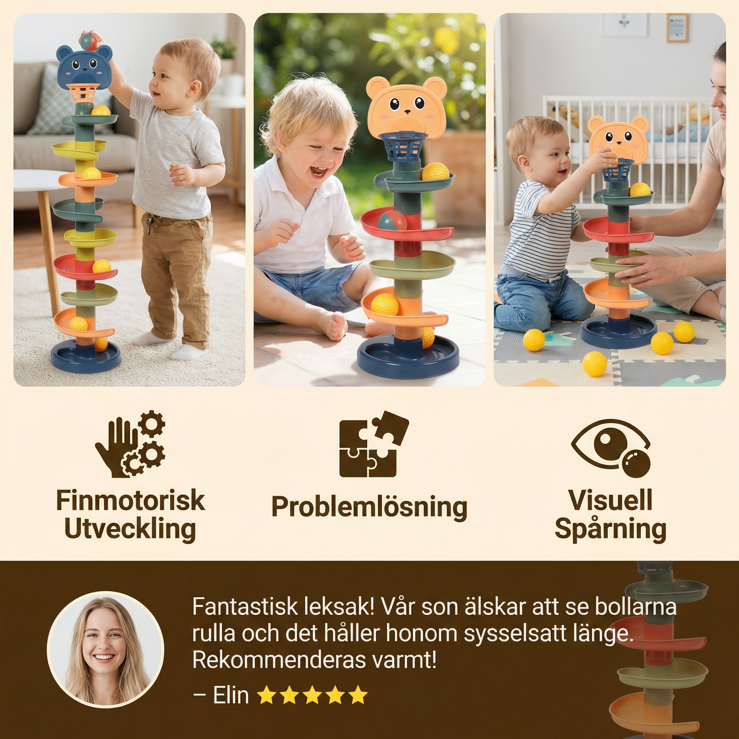 Montessori Bolltorn för Barn
