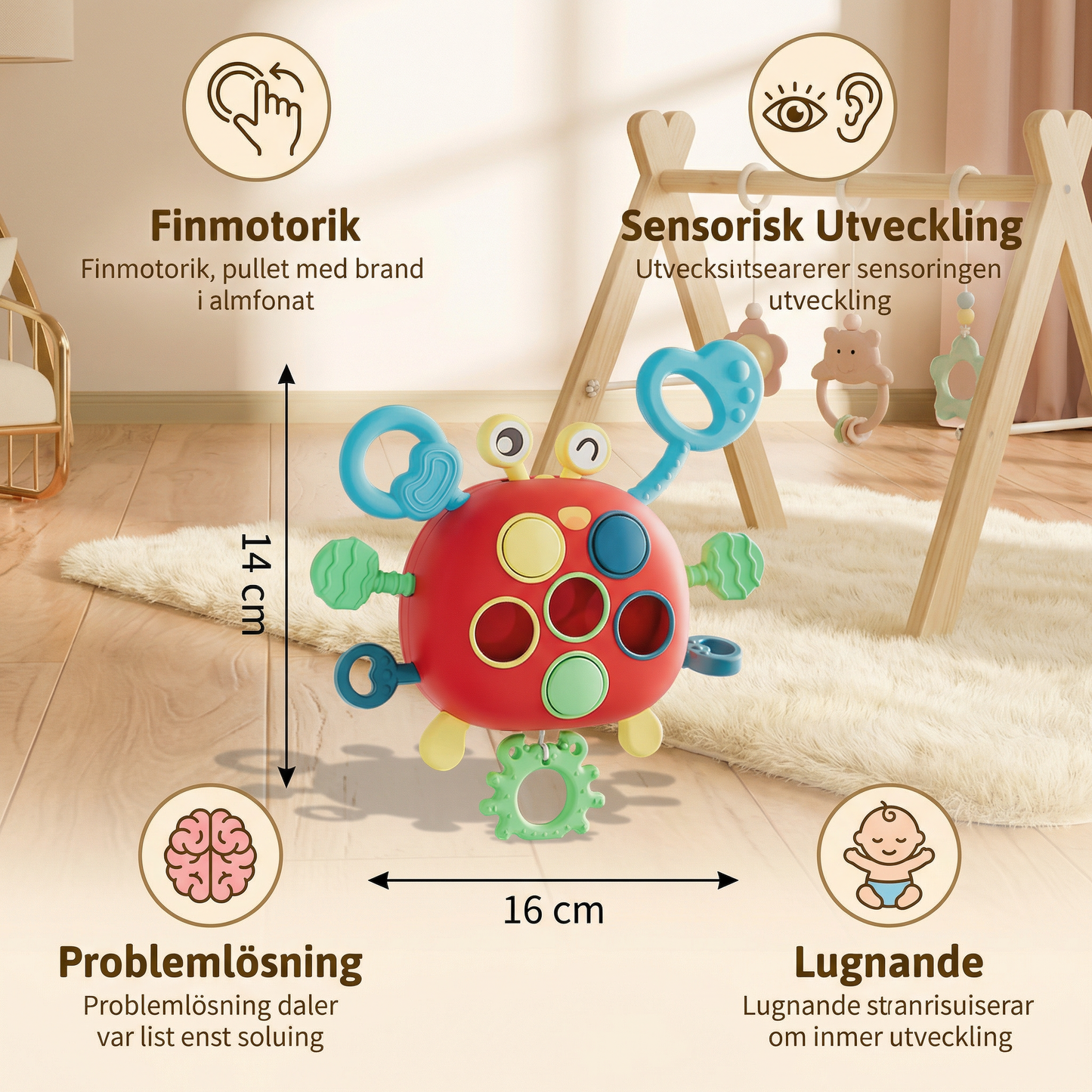 Leksak för Sensorisk Utveckling för Bebisar