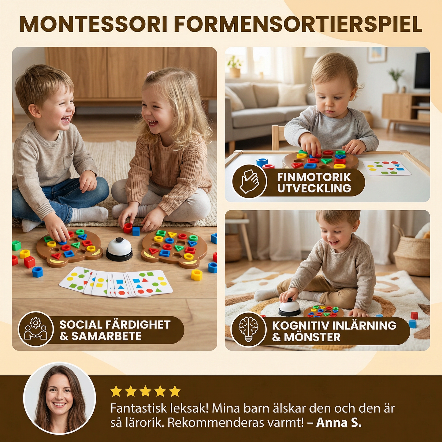 Montessori Formsorteringsspel