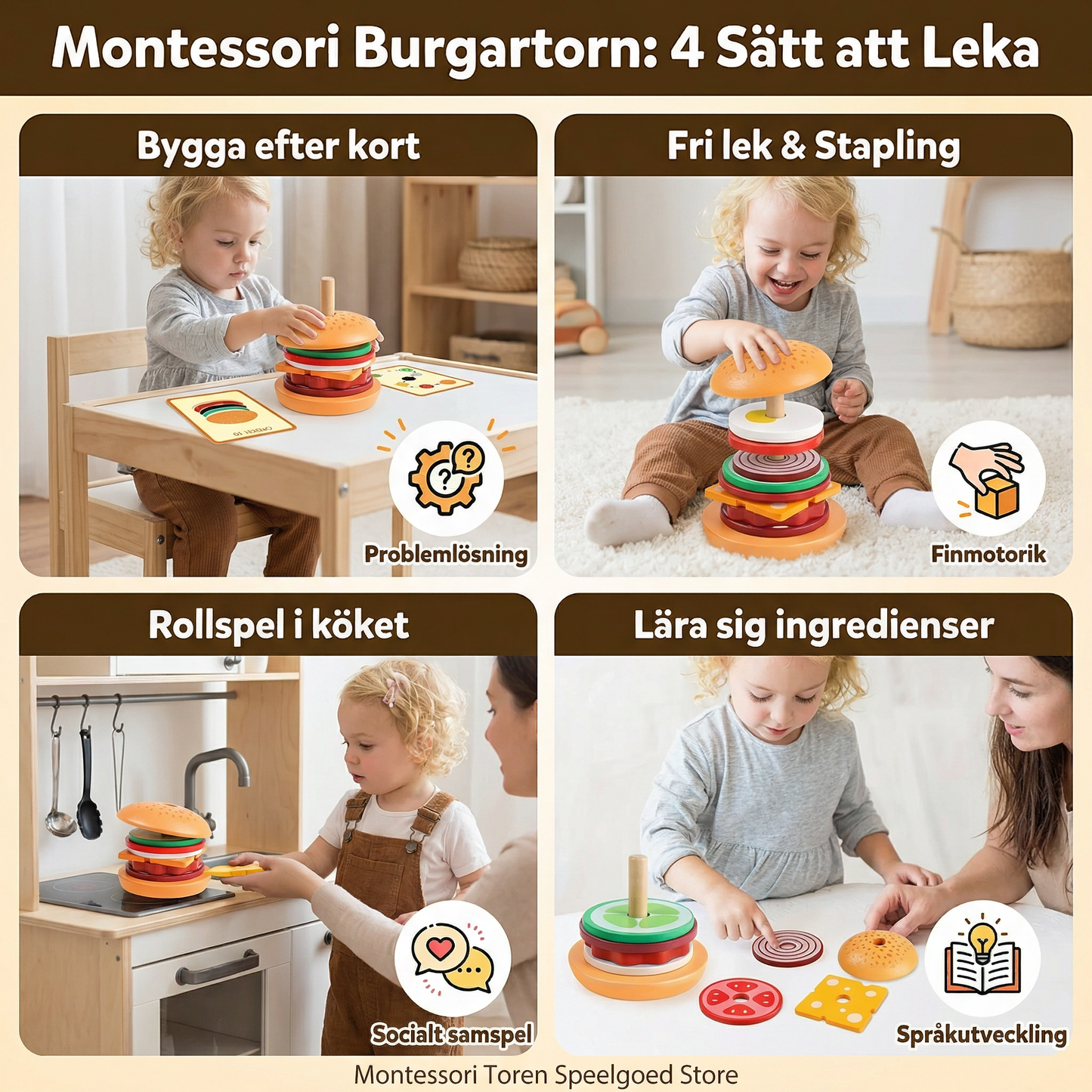 Montessori Tornleksak