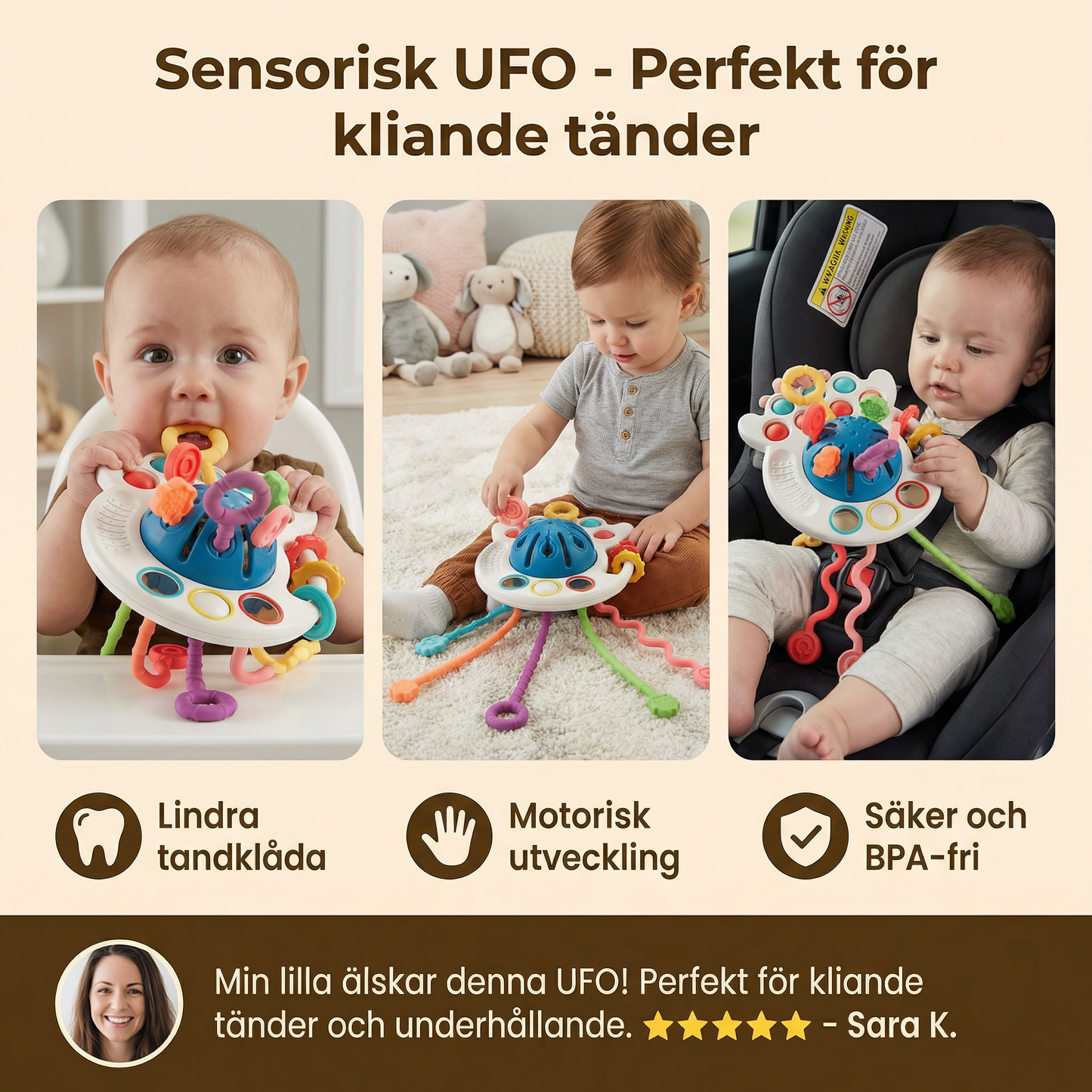 Sensorisk Barn-UFO – Perfekt För Tandframbräckning