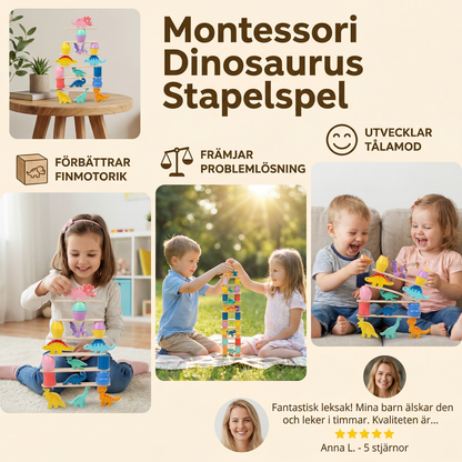 Montessori Dinosaurie Stapelspel