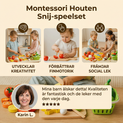 Montessori Träskärnings-Lekset