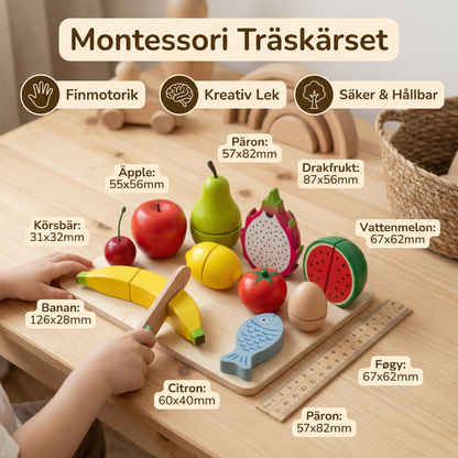 Montessori Träskärnings-Lekset