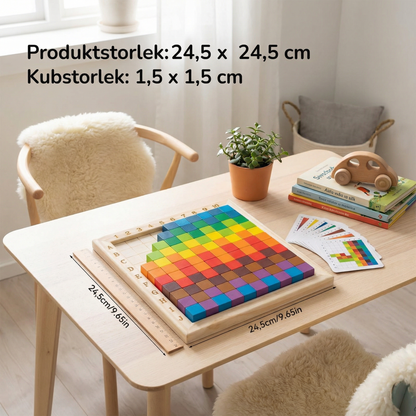 Montessori Färg-, Bokstavs- Och Sifferlek I Trä