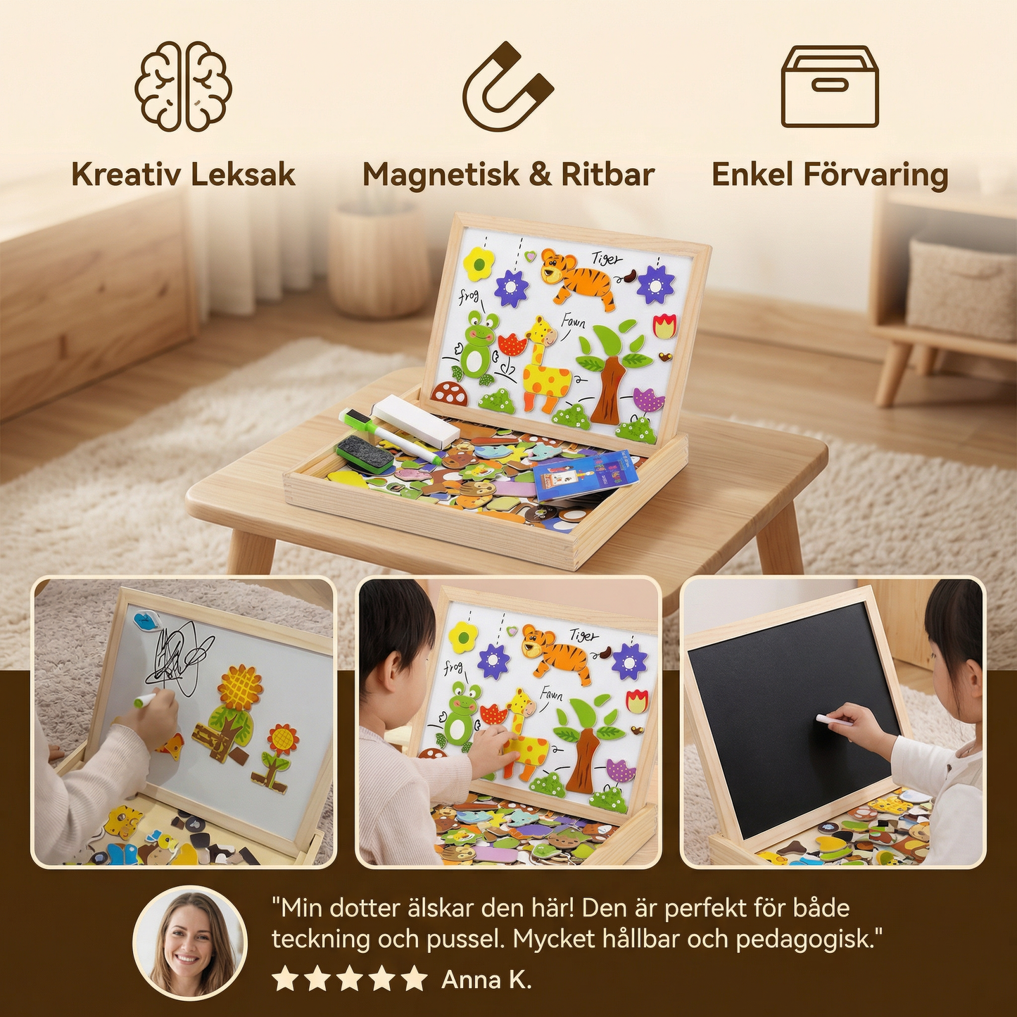 2-i-1 Montessori Ritbräda