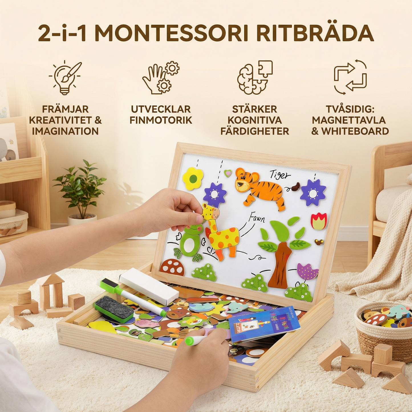 2-i-1 Montessori Ritbräda