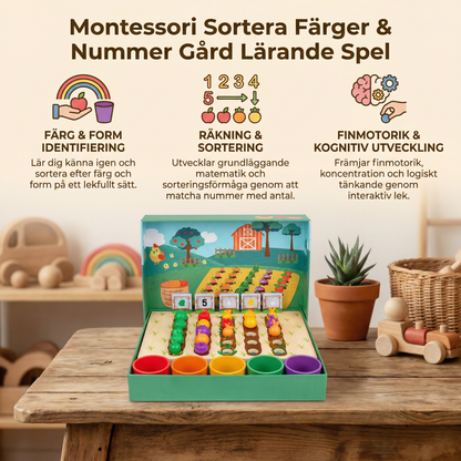 Montessori Färger & Siffror Bondgård