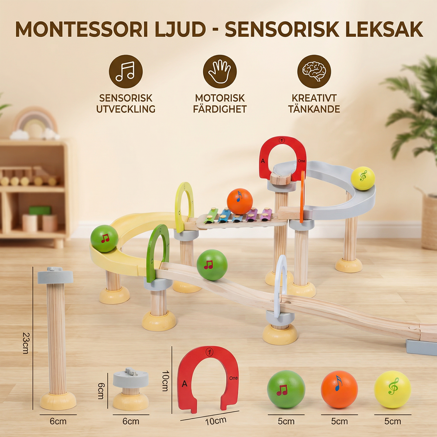 Montessori Geluiden - Zintuiglijk Leerspeelgoed