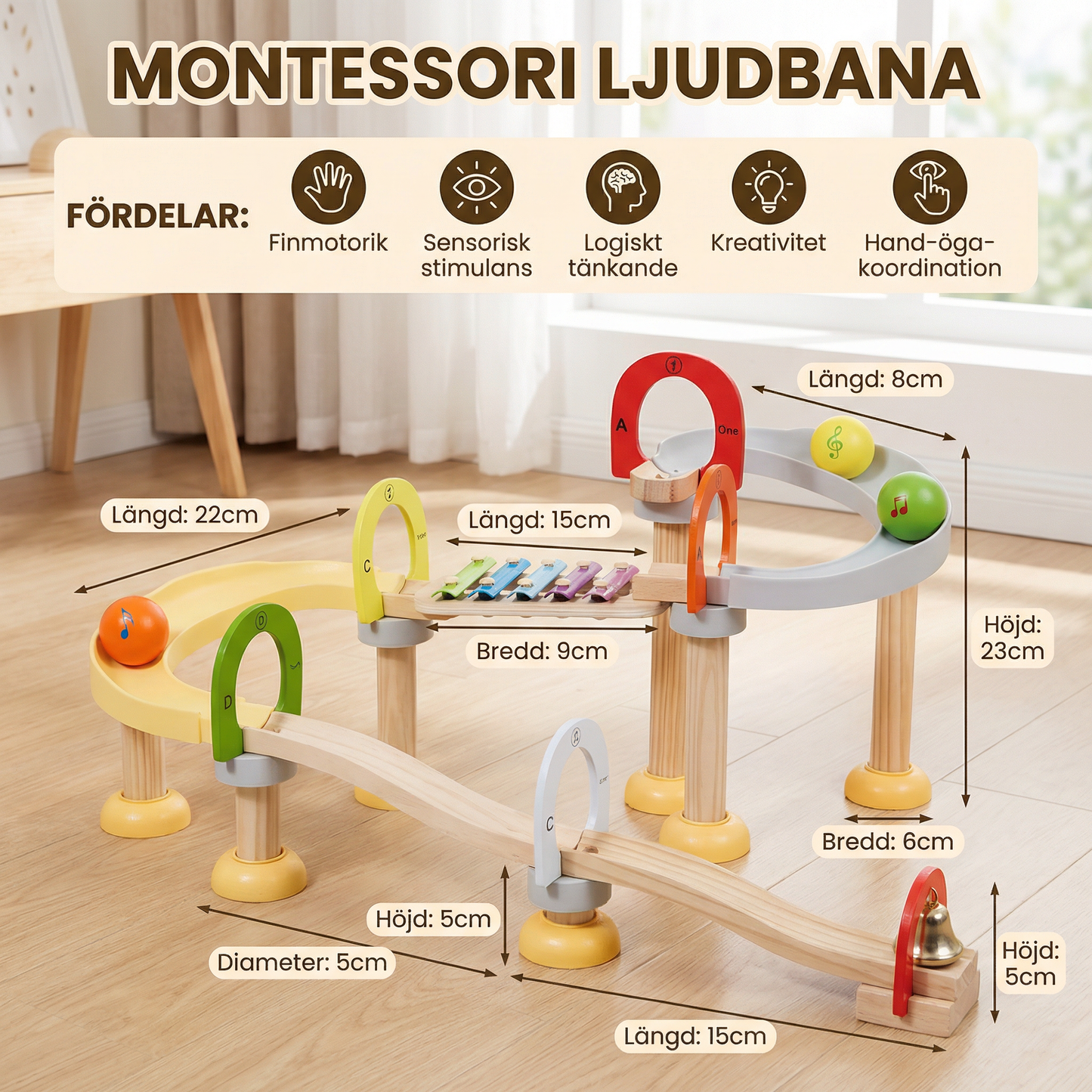 Montessori Geluiden - Zintuiglijk Leerspeelgoed