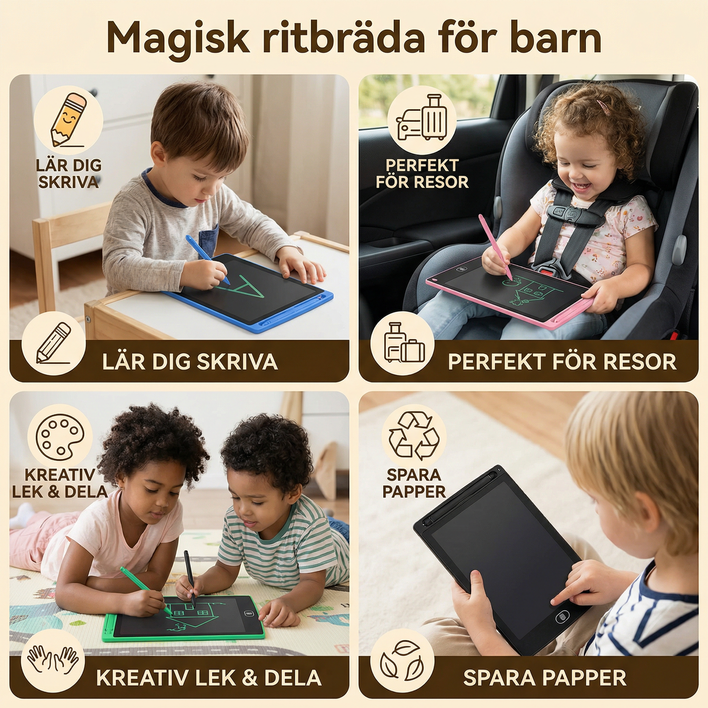 Magisk ritbräda för barn